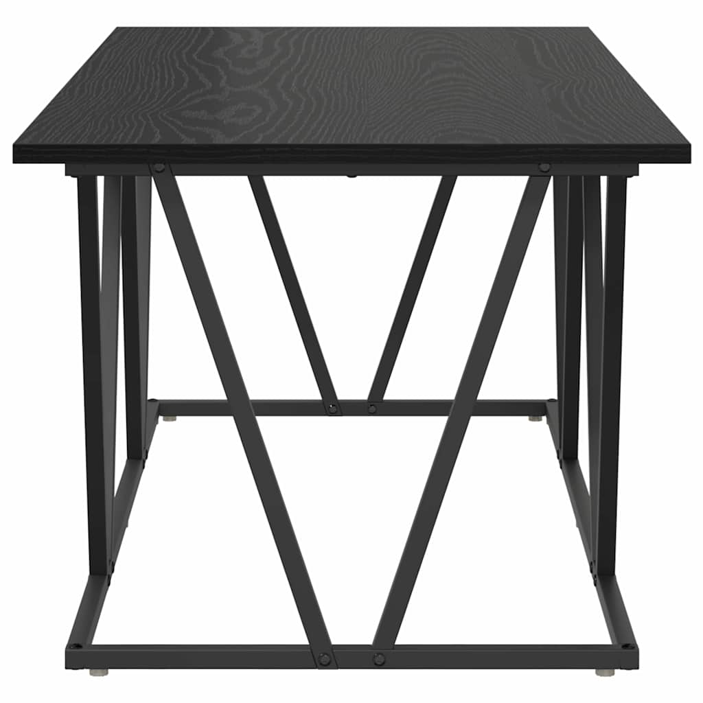 Couchtisch Schwarz Eichen-Optik 100 x 50 x 40 cm
