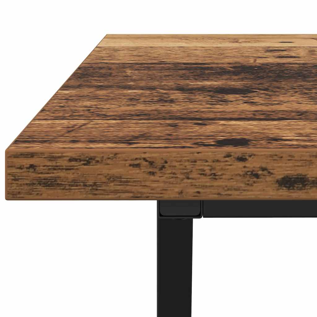Couchtisch Altholz 100 x 50 x 40 cm Sperrholz und Metall