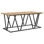 Couchtisch Artisan-Eiche 100 x 50 x 40 cm Sperrholz und Metall