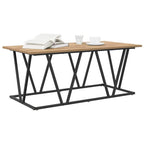 Couchtisch Artisan-Eiche 100 x 50 x 40 cm Sperrholz und Metall