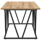 Couchtisch Artisan-Eiche 100 x 50 x 40 cm Sperrholz und Metall