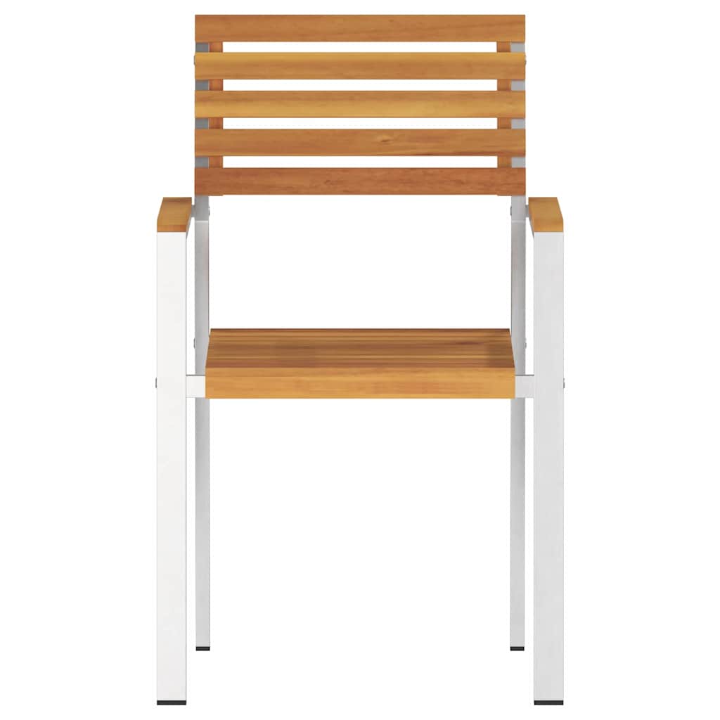Gartenstuhl 4 pcs Öl-Natur 56 x 54,5 x 87 cm Massivholz Akazie