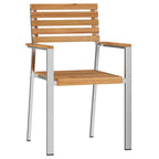 Gartenstuhl 2 pcs Öl-Natur 56 x 54,5 x 87 cm Massivholz Teak