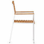 Gartenstuhl 2 pcs Öl-Natur 56 x 54,5 x 87 cm Massivholz Teak