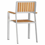 Gartenstuhl 2 pcs Braun 56 x 54,5 x 87 cm Massivholz Teak