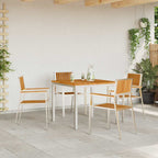 Gartenstuhl 4 pcs Braun 56 x 54,5 x 87 cm Massivholz Teak