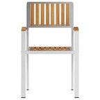 Gartenstuhl 4 pcs Braun 56 x 54,5 x 87 cm Massivholz Teak