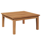 Gartentisch Braun Massivholz Teak