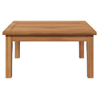 Gartentisch Braun Massivholz Teak