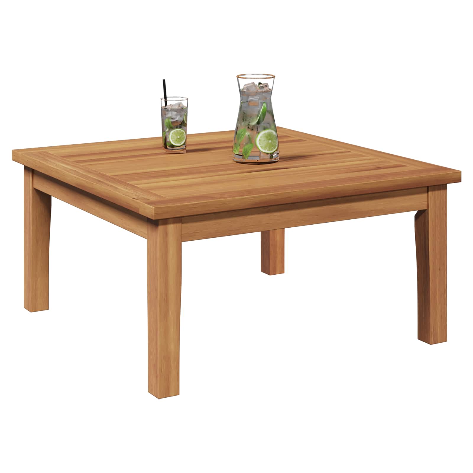 Gartentisch Braun Massivholz Teak