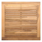 Gartentisch Braun Massivholz Teak