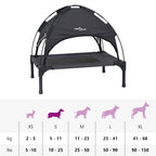Hundebett Schwarz 62 x 48 x 61 cm Stahl