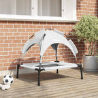 Hundebett Silber Grau 76 x 62 x 70,5 cm Stahl
