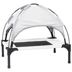Hundebett Silber Grau 76 x 62 x 70,5 cm Stahl