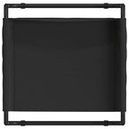 Hundebett Schwarz 75 x 75 x 30 cm Stahl