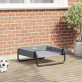 Hundebett Hellgrau 57 x 57 x 24 cm Stahl