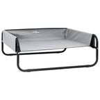 Hundebett Hellgrau 57 x 57 x 24 cm Stahl
