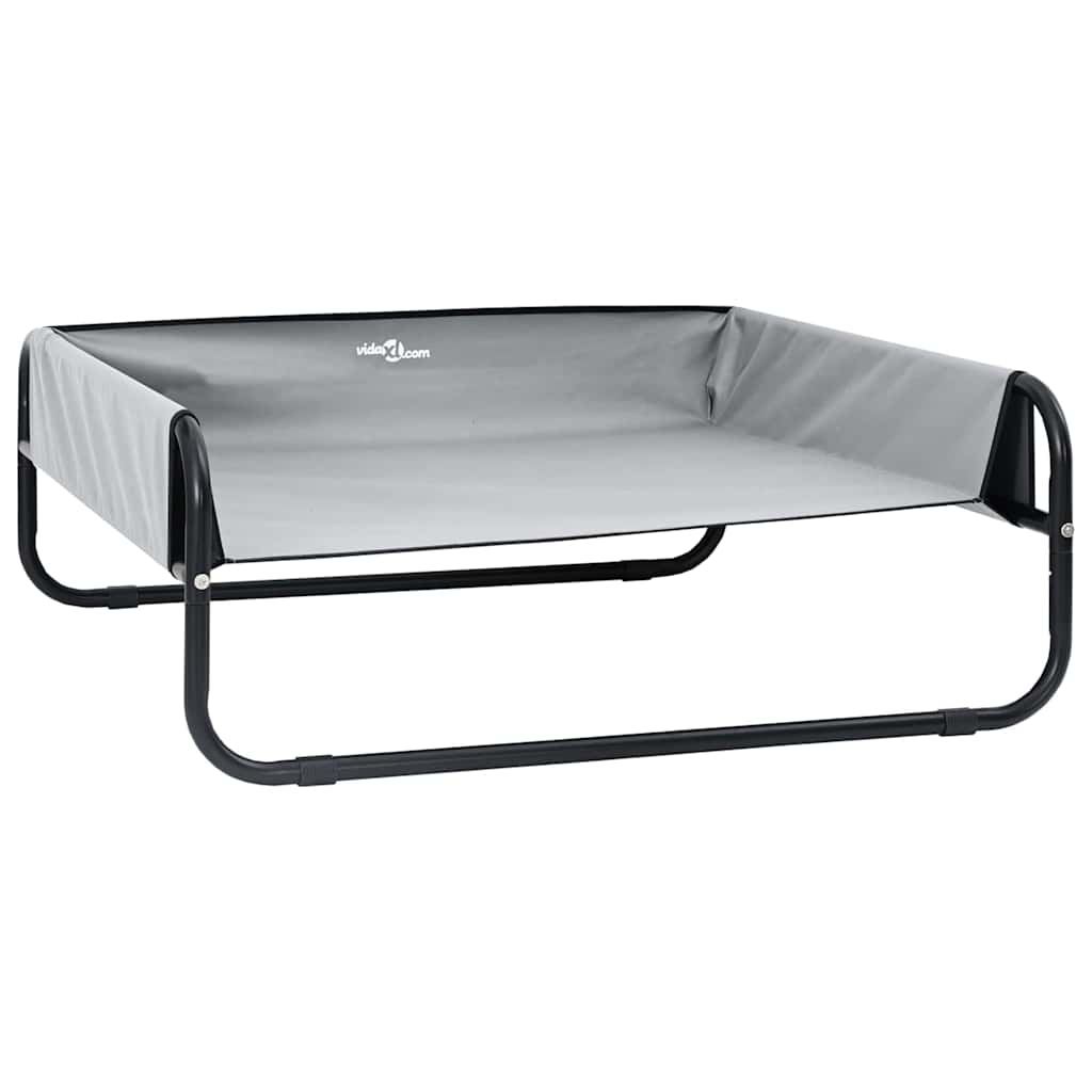 Hundebett Hellgrau 57 x 57 x 24 cm Stahl