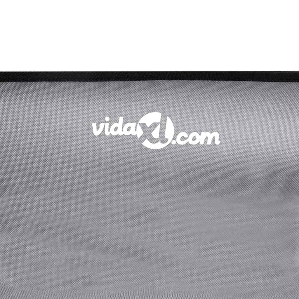 Hundebett Hellgrau 70 x 70 x 28,5 cm Stahl