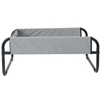 Hundebett Hellgrau 85 x 85 x 33 cm Stahl
