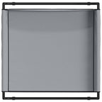 Hundebett Hellgrau 85 x 85 x 33 cm Stahl