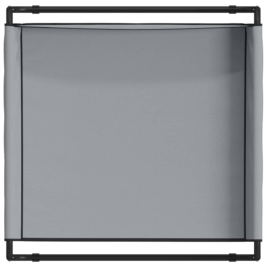 Hundebett Hellgrau 85 x 85 x 33 cm Stahl