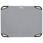 Hundebett Hellgrau 70 x 46 x 18 cm Stahl