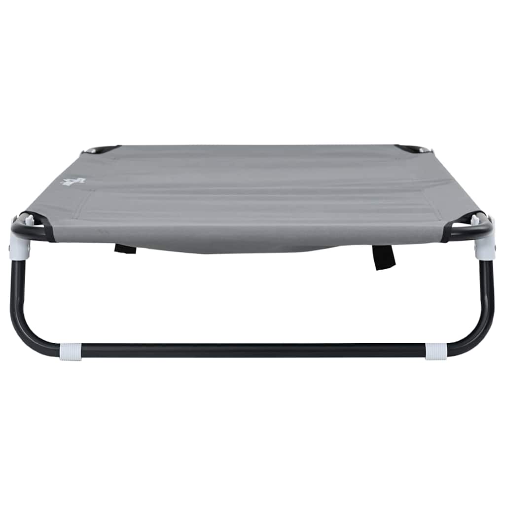 Hundebett Hellgrau 90 x 55 x 18 cm Stahl