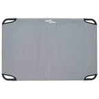 Hundebett Hellgrau 90 x 55 x 18 cm Stahl