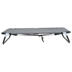 Hundebett Hellgrau 105 x 65 x 18 cm Stahl