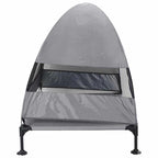 Hochgelegtes Hundebett Hellgrau 127 x 81 x 108 cm