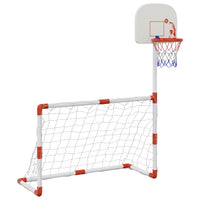 Fußball- und Basketball-Set für Kinder mit Bällen 98x50x70 cm