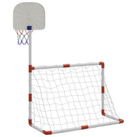 Fußball- und Basketball-Set für Kinder mit Bällen 98x50x70 cm