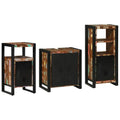 Badezimmermöbel-Set mit Regal 3 pcs Massives upgecyceltes Holz
