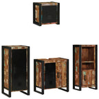 Badezimmermöbel-Set mit Regal 4 pcs Massives upgecyceltes Holz