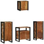 Badezimmermöbel-Set mit Regal 4 pcs Massives upgecyceltes Holz