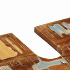 Badezimmermöbel-Set mit Regal 4 pcs Massives upgecyceltes Holz