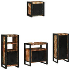 Badezimmermöbel-Set mit Regal 4 pcs Massives upgecyceltes Holz