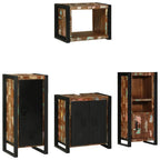 Badezimmermöbel-Set mit Regal 4 pcs Massives upgecyceltes Holz