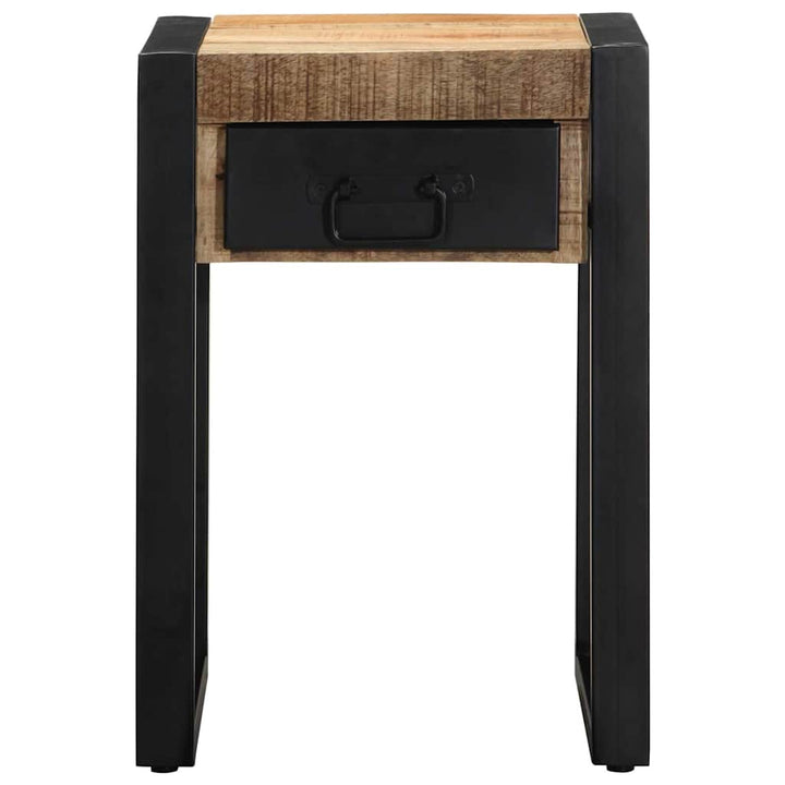 Beistelltisch 35x35x50 cm Raues Massivholz Mango