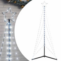 LED Weihnachtsbaum 363 LEDs Kaltweiß 182 cm