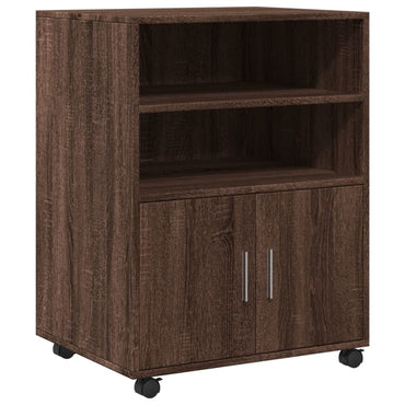 Rollschrank Braun Eichen-Optik 60x48x81 cm Holzwerkstoff