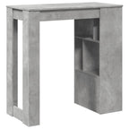 Bartisch mit Regal Betongrau 102x50x103,5 cm Holzwerkstoff