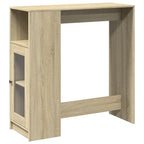 Bartisch mit Regal Sonoma-Eiche 101x40x103,5 cm Holzwerkstoff