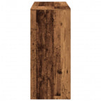 Bartisch mit Regal Altholz-Optik 124x46x103,5 cm Holzwerkstoff