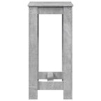 Bartisch Betongrau 51x50x103,5 cm Holzwerkstoff