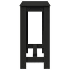 Bartisch Schwarz 102x50x103,5 cm Holzwerkstoff