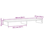 Monitorständer Sonoma-Eiche 100x27x10 cm Holzwerkstoff