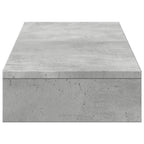 Monitorständer Betongrau 100x27x10 cm Holzwerkstoff
