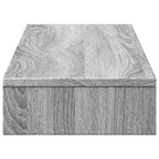 Monitorständer Grau Sonoma 100x27x10 cm Holzwerkstoff